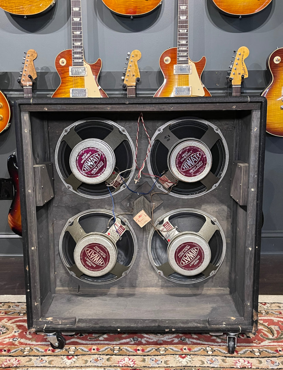 1979 HiWatt Custom 100 & 1973 HiWatt 4x12 Cabinet Black Tolex