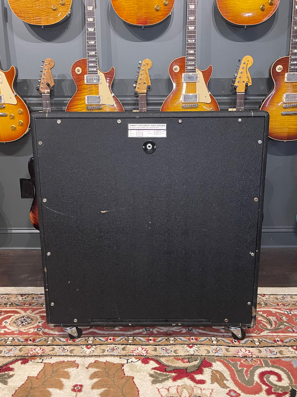 1979 HiWatt Custom 100 & 1973 HiWatt 4x12 Cabinet Black Tolex