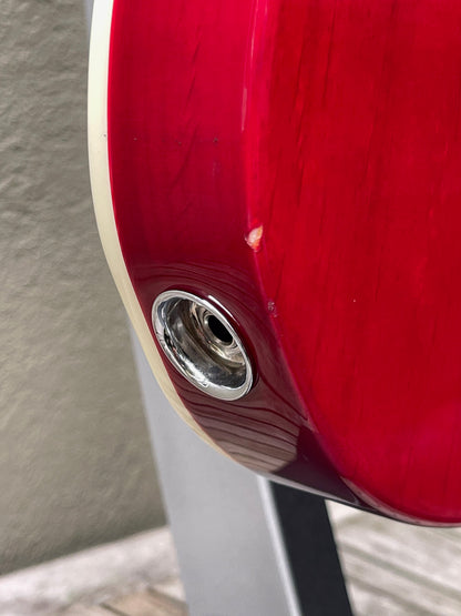 2000 Fender Telecaster Deluxe Transparent Red