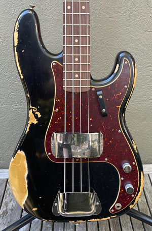 2019 Fender Custom Shop 1960 Precision Bass Heavy Relic Black