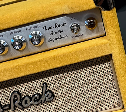 Two Rock Studio Signature Head & 1x12 Cabinet Gold Suede with Cane Grill
