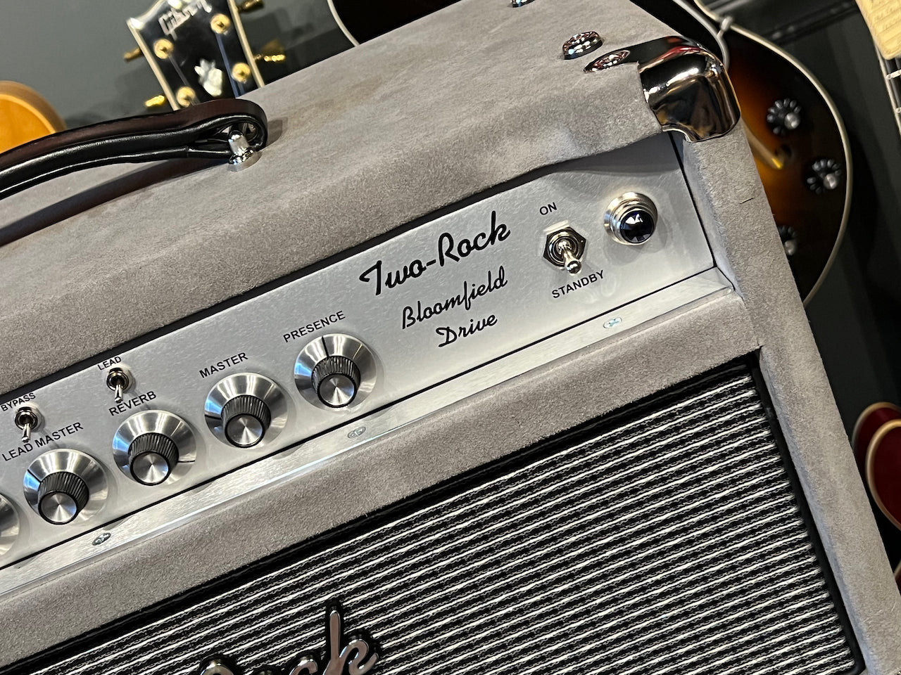 Two Rock Bloomfield Drive 100/50 Watt Head Grey Suede with Vintage Silver Grill