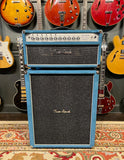 Two Rock Silver Sterling Signature 100 Watt Head & 2x12 Cabinet Medium Blue Suede