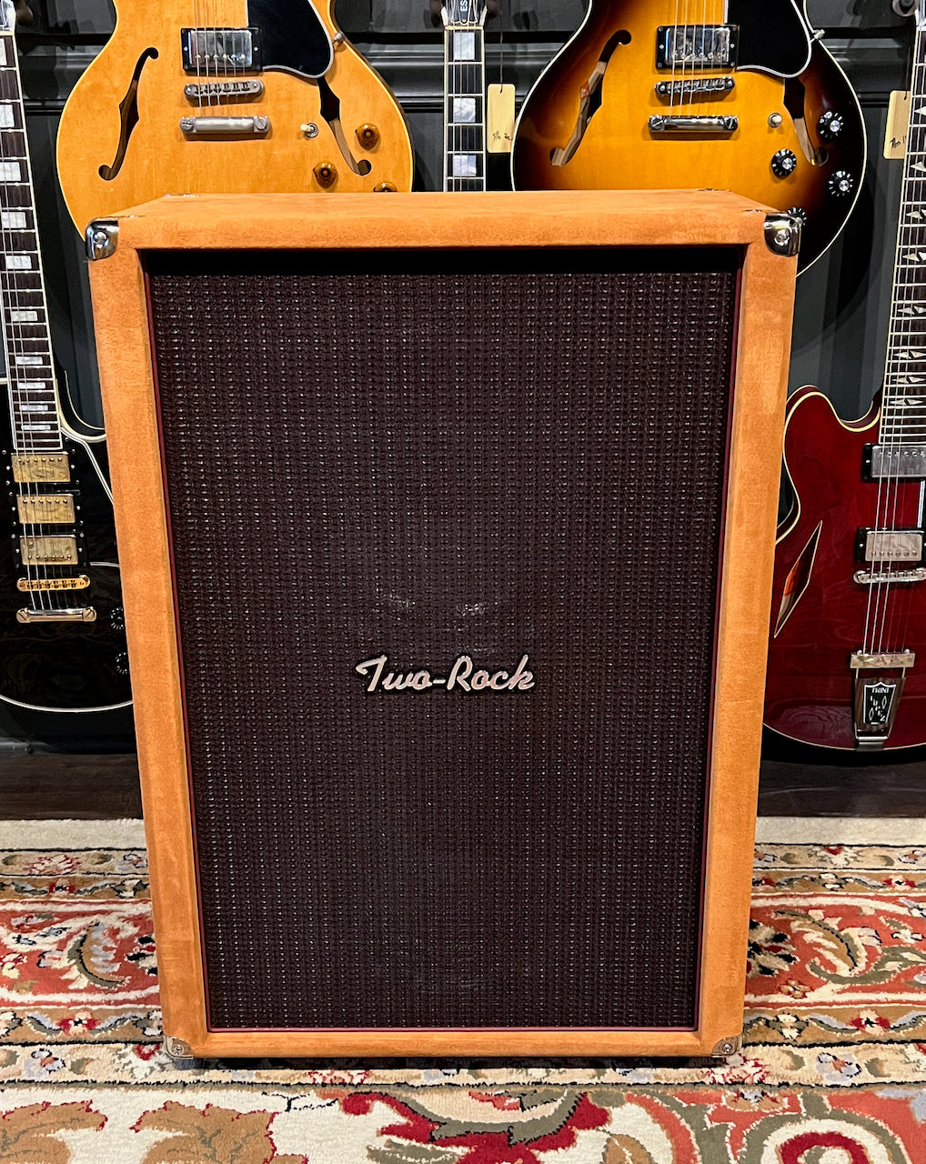 Two Rock TS-1 100/50 Watt Head & 2x12 Set Golden Brown Suede & Oxblood Grill