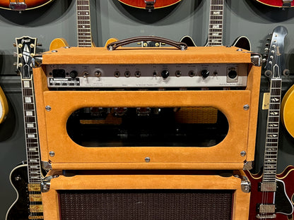 Two Rock TS-1 100/50 Watt Head & 2x12 Set Golden Brown Suede & Oxblood Grill