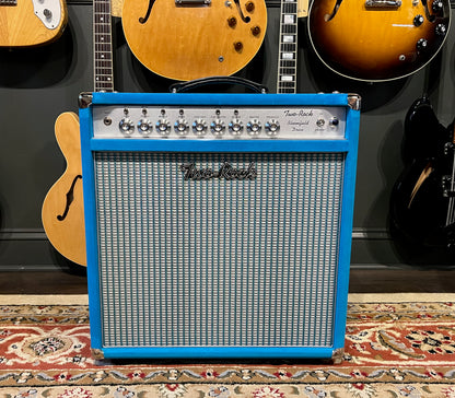 Two Rock Bloomfield Drive 50 Watt 1x12 Combo Turquoise Suede Silver/Blue Grill