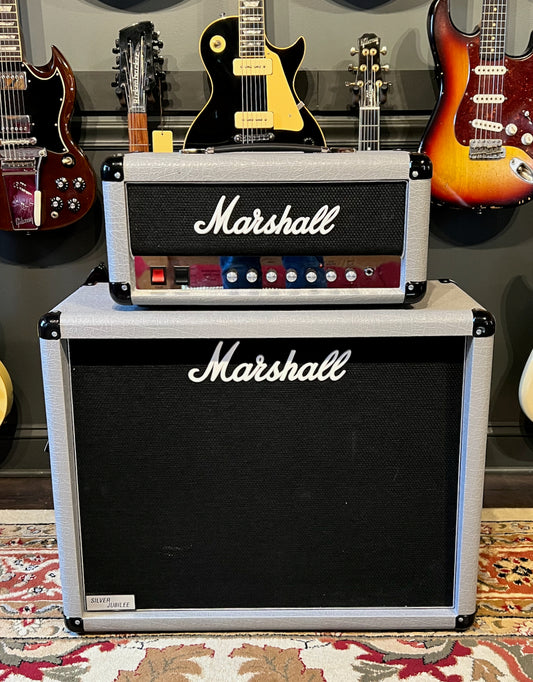 Marshall Silver Jubilee 2525H Head & 2x12 Silver Tolex