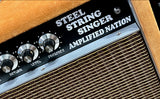 Amplified Nation Steel String Singer 100 Watt Head & 2x12 Cabinet Golden Brown Suede/Oxblood Grill