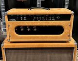 Amplified Nation Steel String Singer 100 Watt Head & 2x12 Cabinet Golden Brown Suede/Oxblood Grill