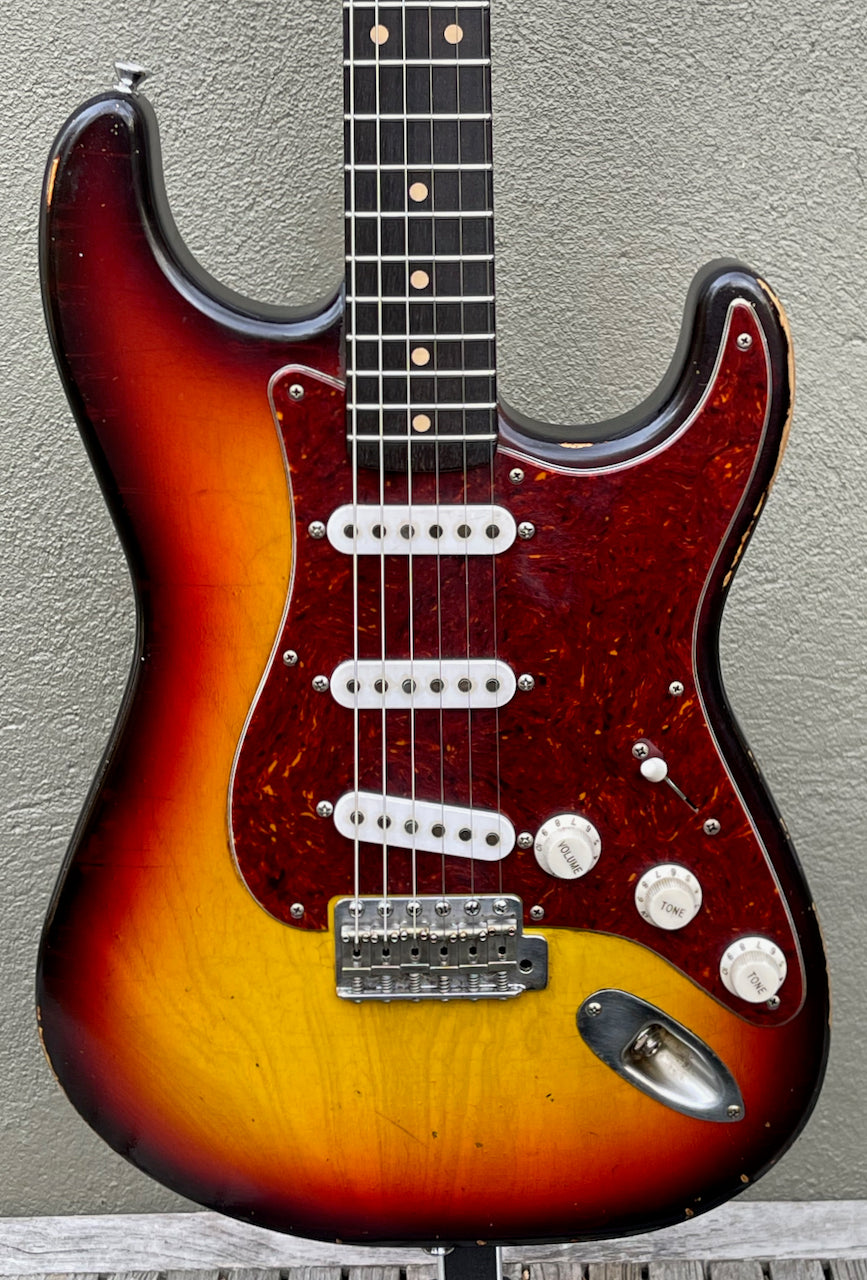 2021 Nacho Contour Body Sunburst Tortoise pickguard #2266
