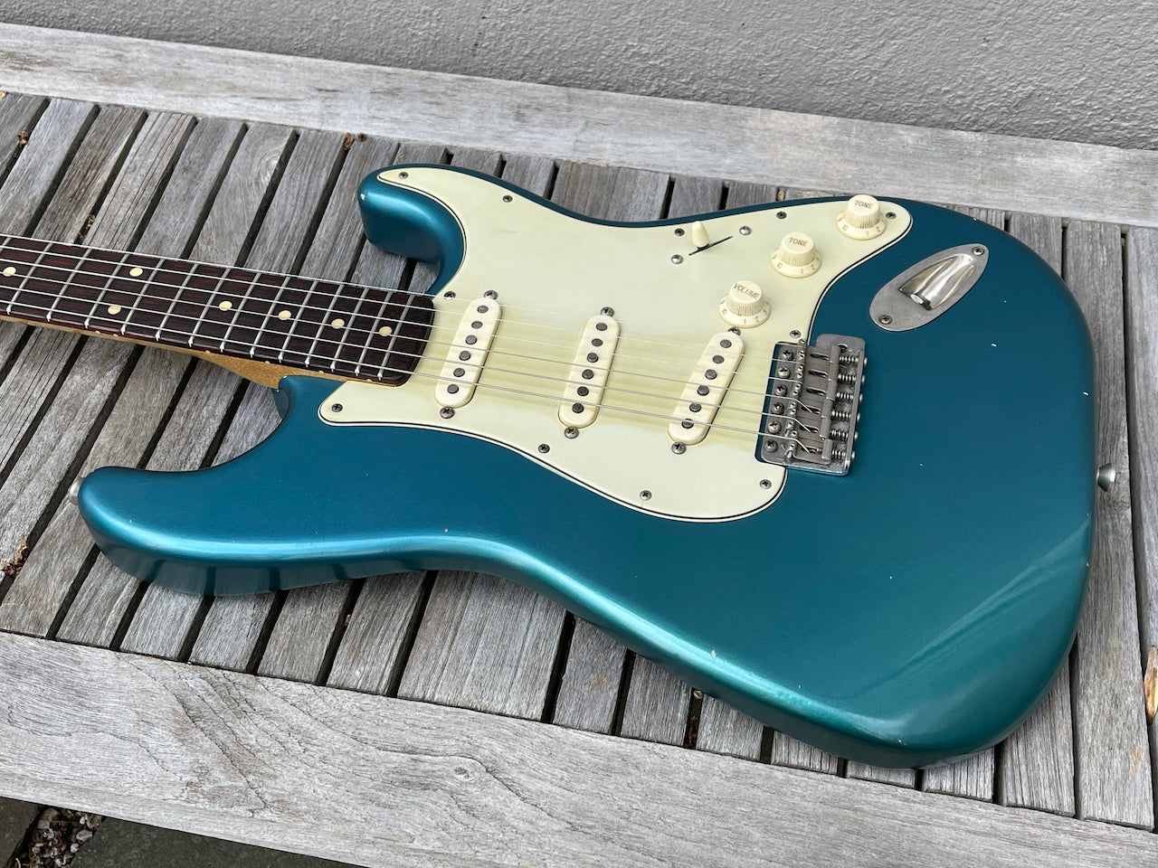 2020 Danocaster Double Cut Celentano Pickups Lake Placid