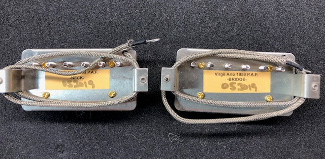 Model 1959 - Virgil Arlo P.A.F. Humbucker Set - Uncovered Zebra