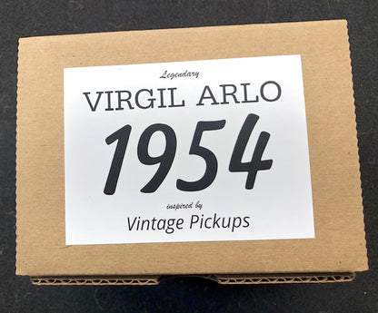 Virgil Arlo Model 1954 Strat Pickups, White covers wired in Fender Pickguard EJ style !