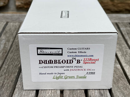 Shin's Music Dumbloid 335 with Boost Light Green Suede