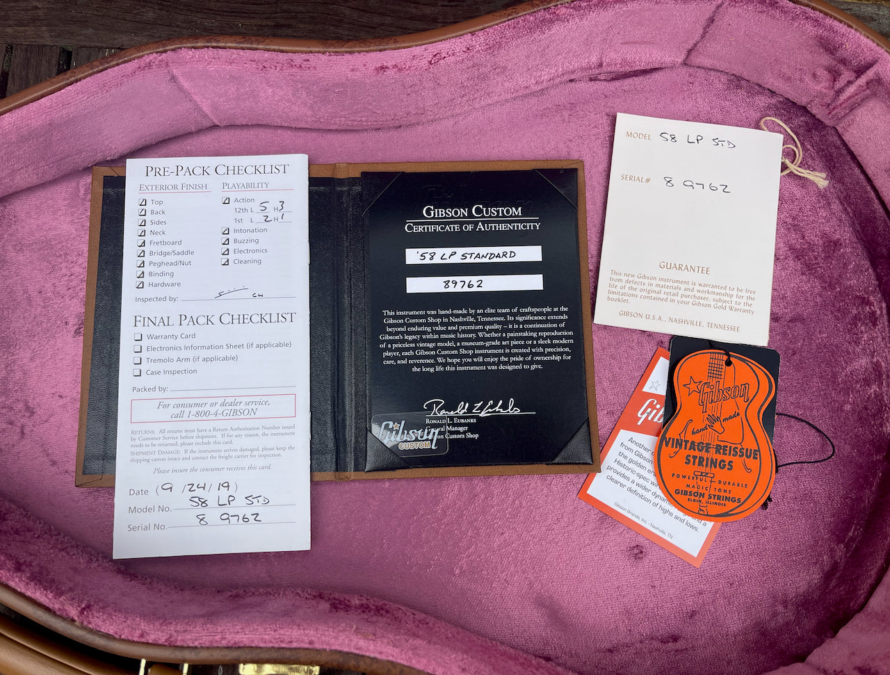 2019 Gibson 1958 Les Paul Standard Reissue R8 Washed Cherry Flame Top