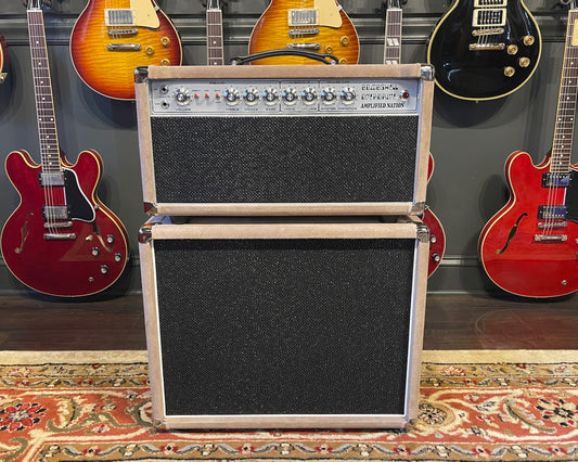 Amplified Nation Bombshell Overdrive 50 Watt Head & 1x12 Cabinet Dogwood Suede/Black Sparkle