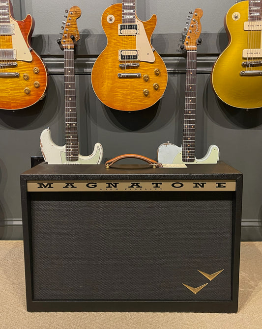 Magnatone Twilighter Stereo 2x12 Combo *Custom Color* Black Tolex with Black Cane Grill