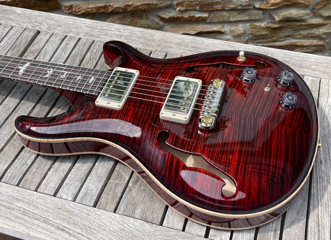 2021 Paul Reed Smith PRS Hollowbody II Piezo 10 Top Fire Red