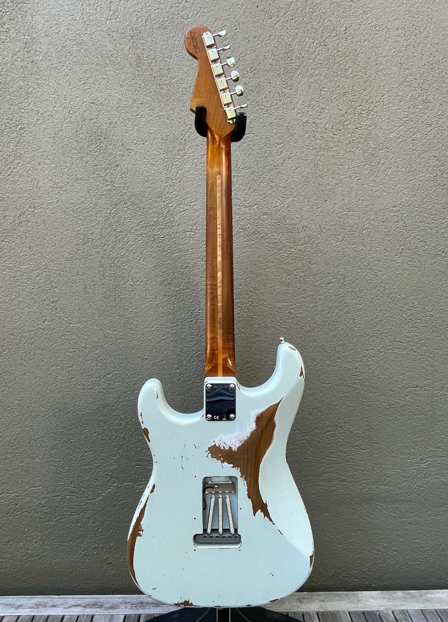 2021 Fender Custom Shop '60 Stratocaster GT11 Heavy Relic Sonic Blue Roasted Maple Neck