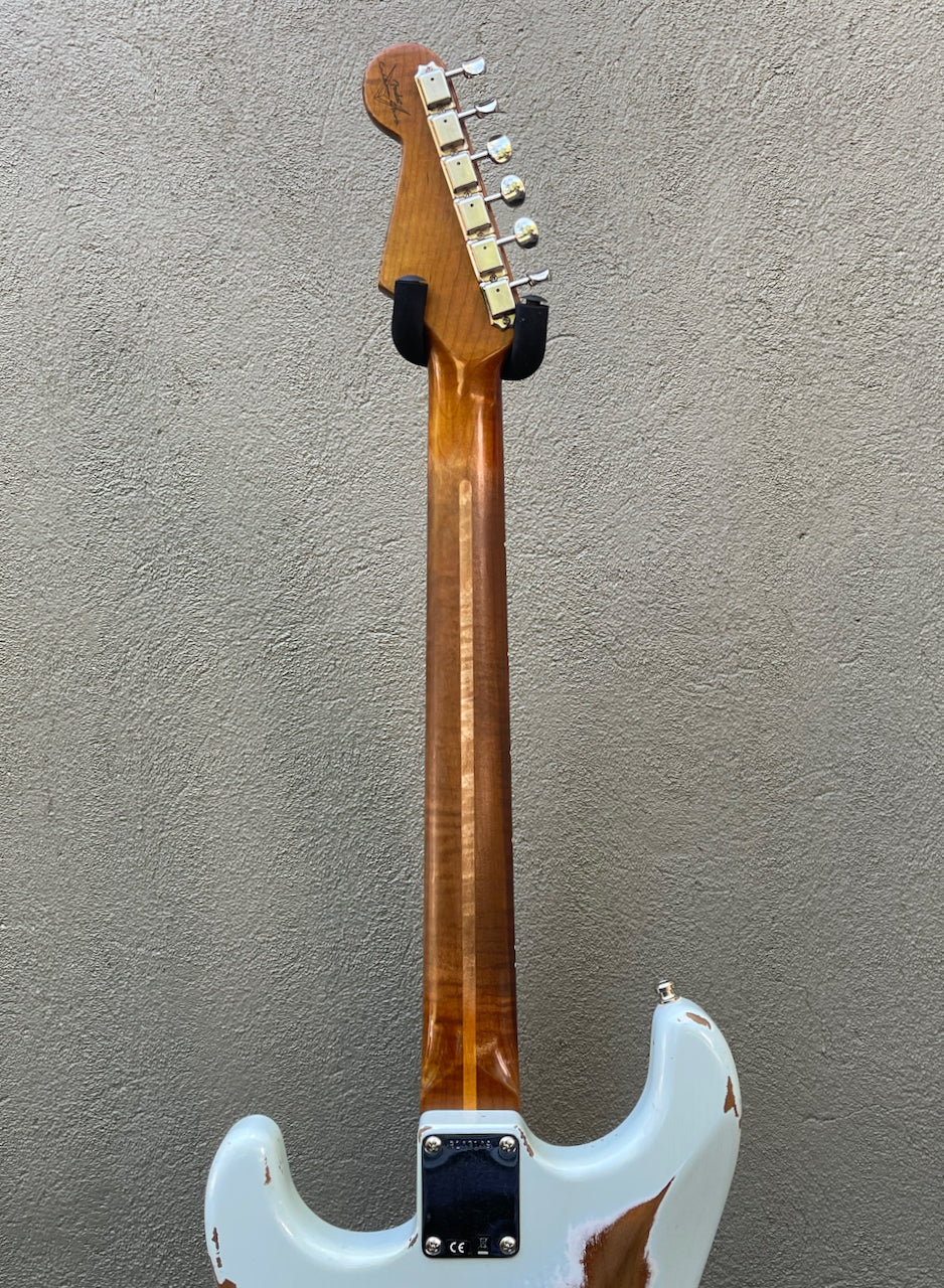 2021 Fender Custom Shop '60 Stratocaster GT11 Heavy Relic Sonic Blue Roasted Maple Neck