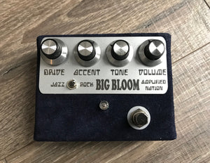 Amplified Nation Big Bloom Overdrive Pedal Navy Blue Suede