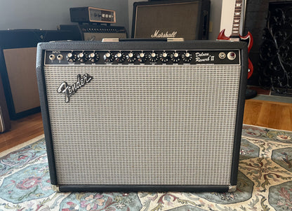 1984 Fender Deluxe Reverb II Black Tolex "Rivera Era"