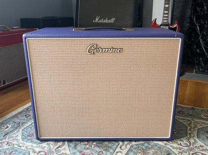 Germino Lead 55 LV Master Volume with Matching 2x12 Cabinet Purple Tolex