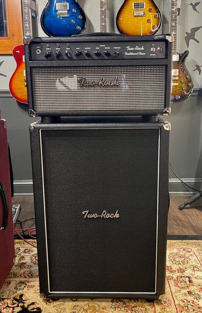 2021 Two Rock Traditional Clean 100/50 Black Bronco Tolex Silver Cloth & 2x12 Cabinet