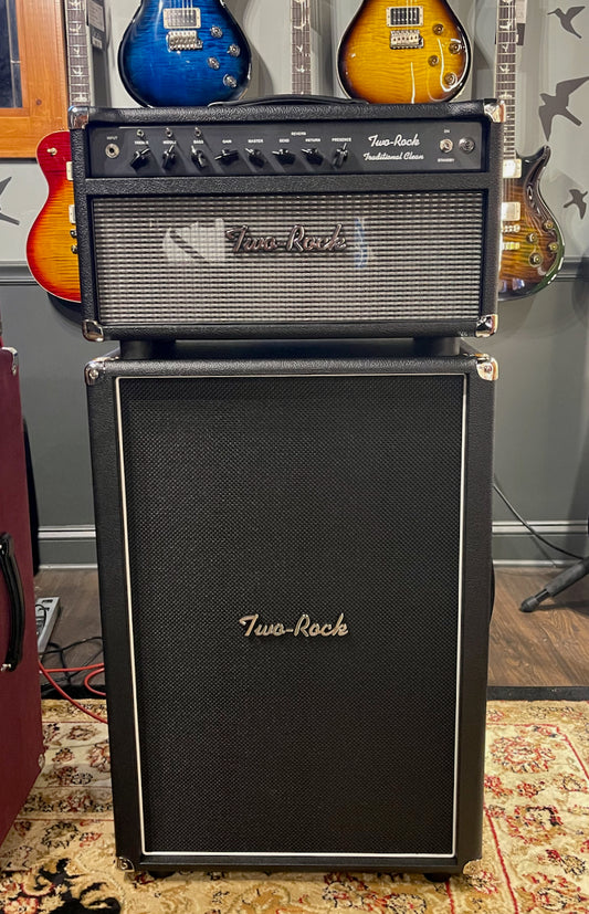 2021 Two Rock Traditional Clean 100/50 Black Bronco Tolex Silver Cloth & 2x12 Cabinet