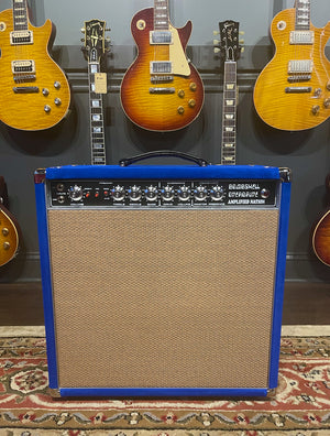 Amplified Nation Bombshell Overdrive 50 Watt EL34 Version 1x12 Combo Royal Blue Suede/Wheat