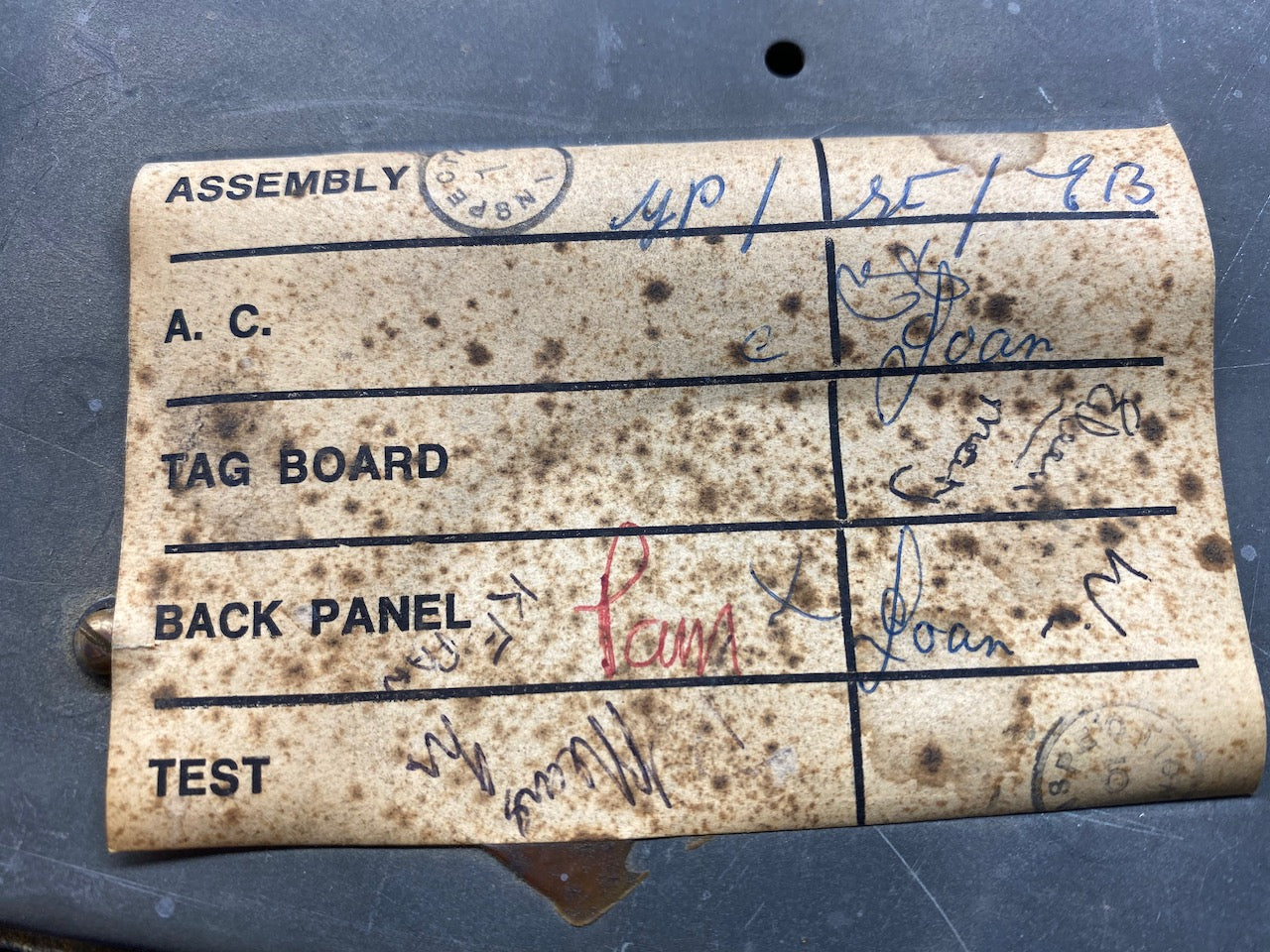 1968 Marshall Plexi Panel Super Tremolo 100w Head