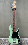2017 Fender Deluxe Active Precision Bass Surf Pearl Aguilar Pickups