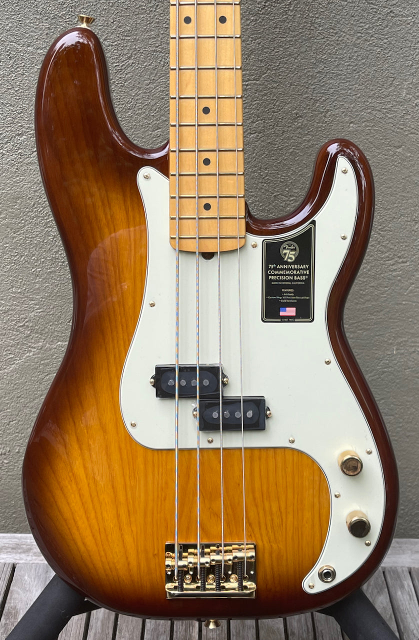 2020 Fender P Bass 75th Anniversary Bourbon Burst