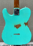 2021 Fender Custom Shop '63 Telecaster GT11 Heavy Relic Seafoam Green Roasted Maple Neck