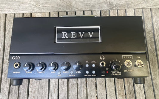 Revv G20 2-Channel 20-watt Guitar Amp Head with Reactive Load and Virtual Cabinets (USED)