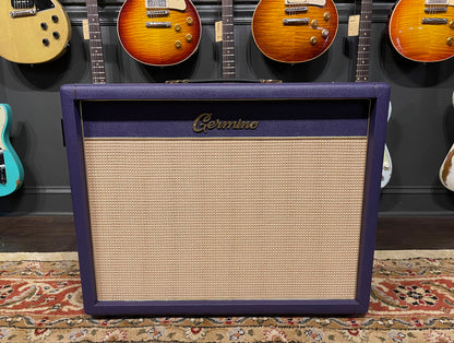 Germino Lead 55 LV Master Volume with Matching 2x12 Cabinet Purple Tolex