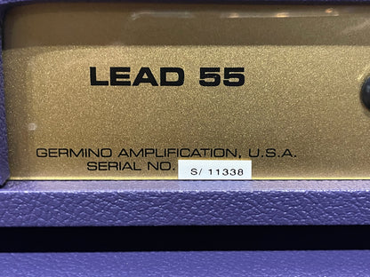 Germino Lead 55 LV Master Volume with Matching 2x12 Cabinet Purple Tolex