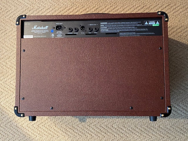 Marshall AS50D 2-Channel 50-Watt 2x8" Acoustic Guitar Combo Amp with Cover !