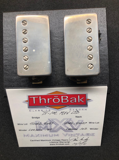 ThroBak DT-102 MXV Ltd PAF set with aged Nickel covers