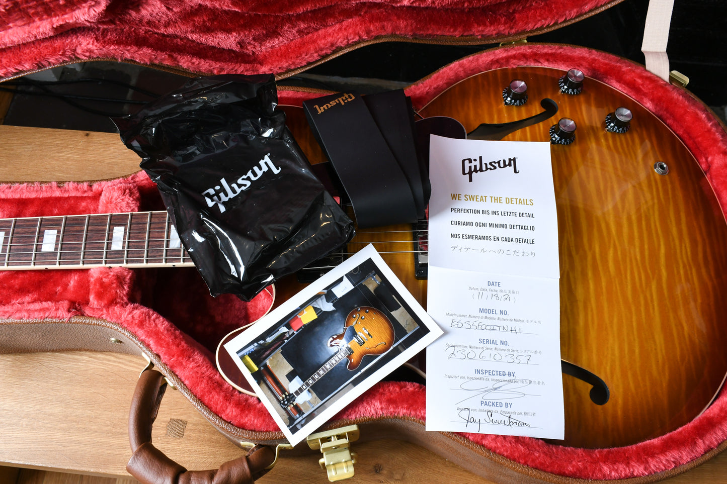 2021 Gibson ES-335 Figured Iced Tea