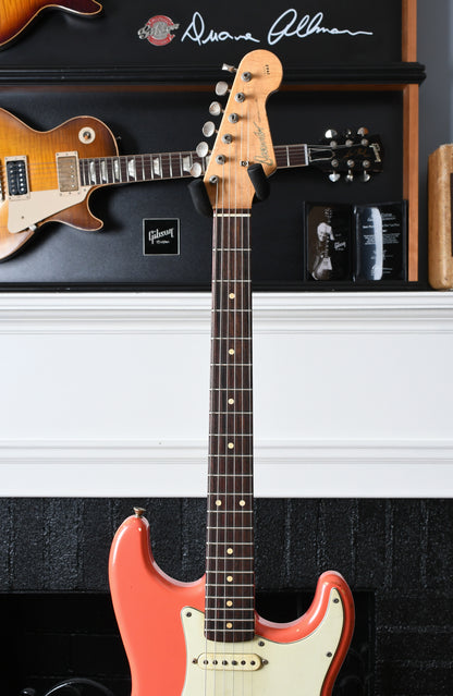 2022 Danocaster Double Cut Faded Fiesta Red