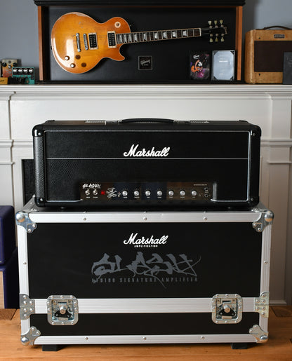 2011 Marshall Slash Signed #10 AFD100 Appetite For Destruction Head & Roadcase