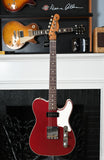 2021 Fender Custom Shop Telecaster Mahogany P-90 Journeyman Aged Firemist Red