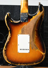2021 Fender Custom Shop Limited Dual Mag II '60 Stratocaster Super Faded Aged 3 Tone Sunburst Heavy Relic
