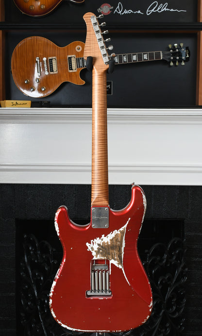 2019 Xotic XSC-1 Heavy Aged Candy Apple Red & Mastergrade Roasted Maple Neck