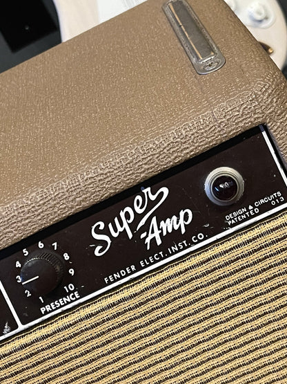 1962 Fender Super Amp Brown Tolex