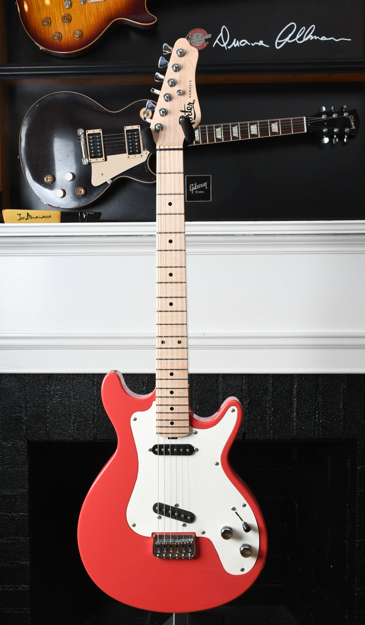 Porter Guitars Khrosis Custom Fiesta Red Multiple Loaded Pickguards