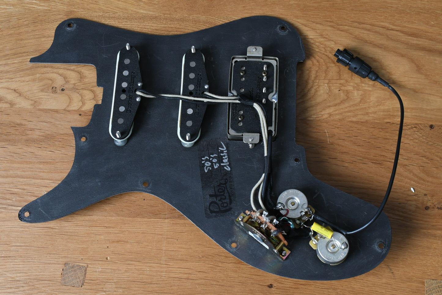 Porter Guitars Khrosis Custom Fiesta Red Multiple Loaded Pickguards