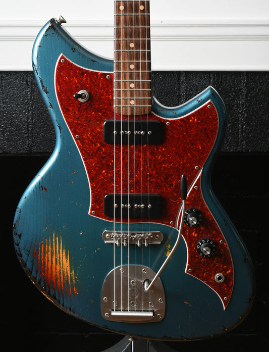 2016 Novo Serus J Lake Placid Blue over Sunburst & Amalfitano P-90's