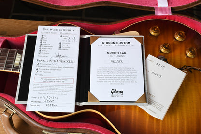 2021 Gibson 1959 Standard Murphy Lab Light Aged Cherry Tea Burst